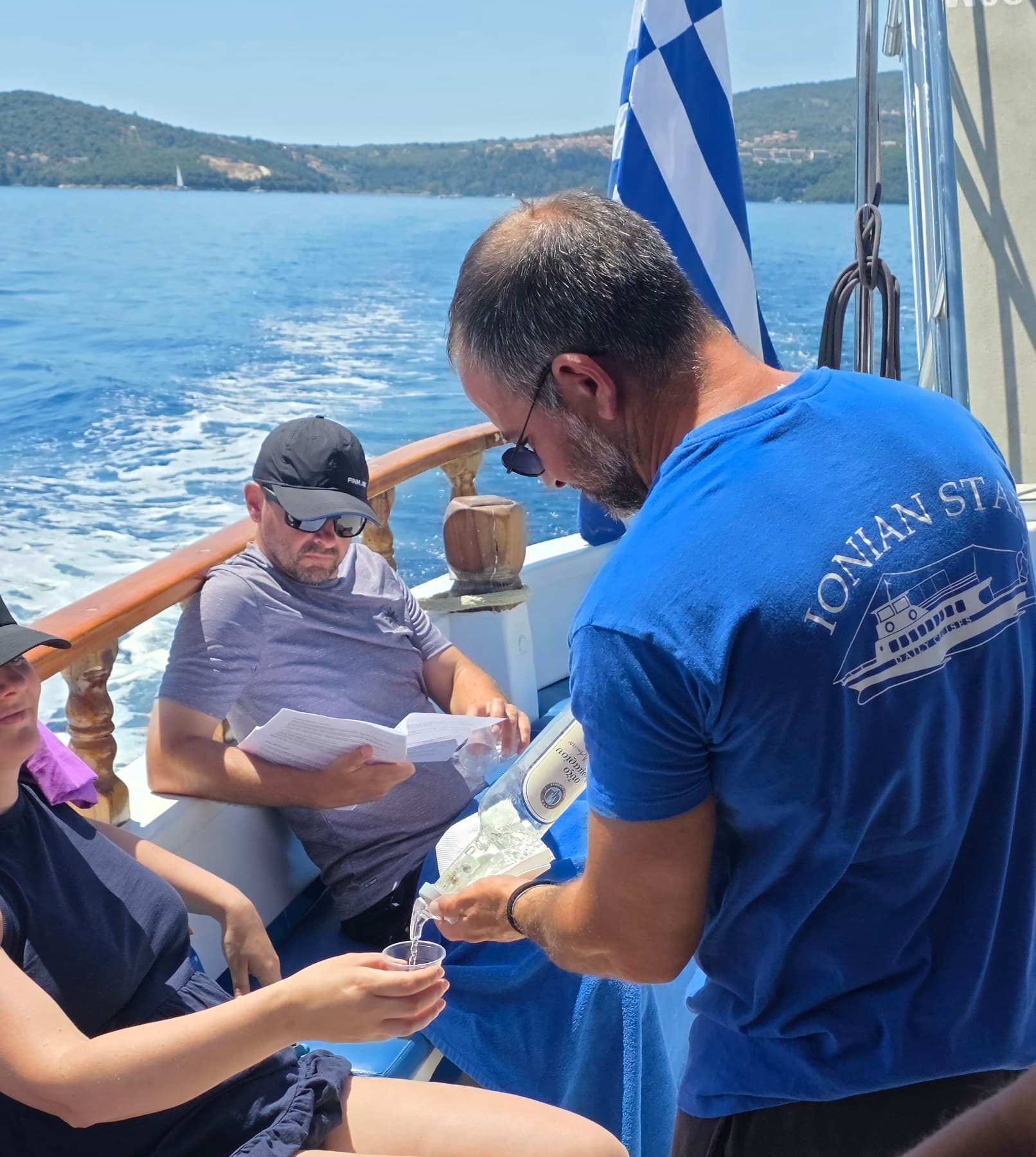 Coctails on the boat - Lefkada Boat Tour