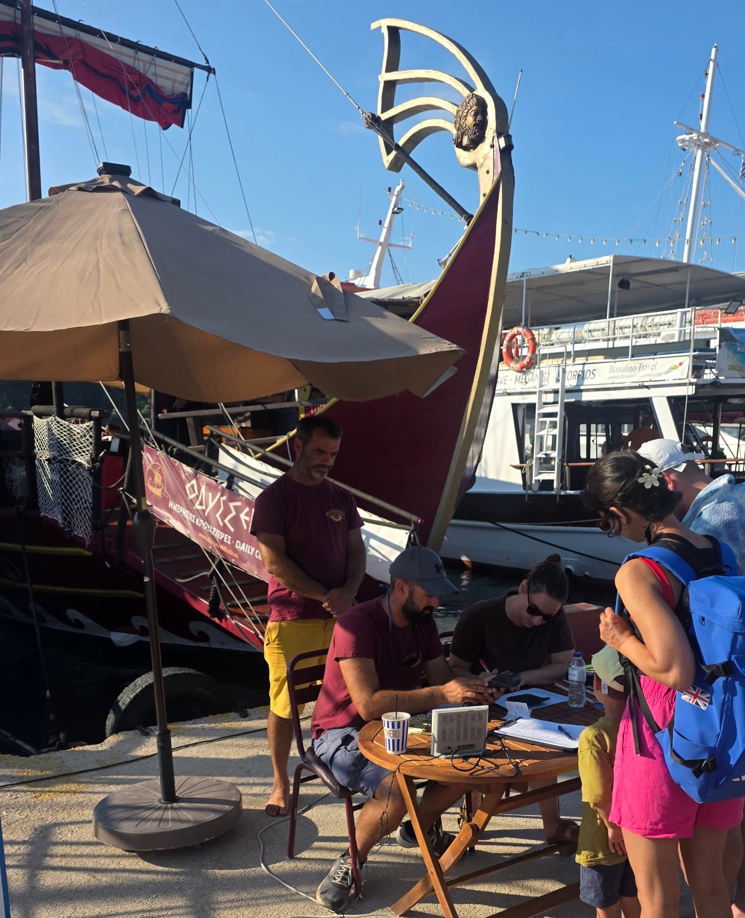 Odysseia Traditional Boat on nidri port
