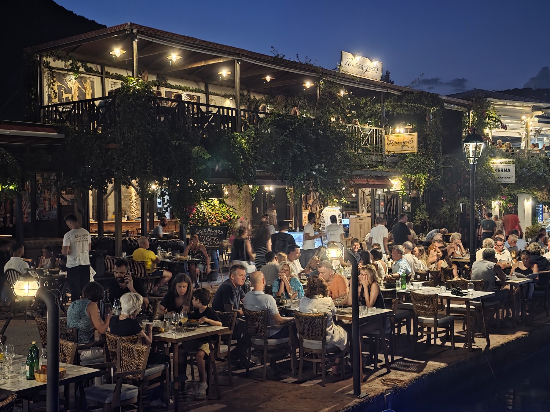 12 Gods Restaurant Syvota View
