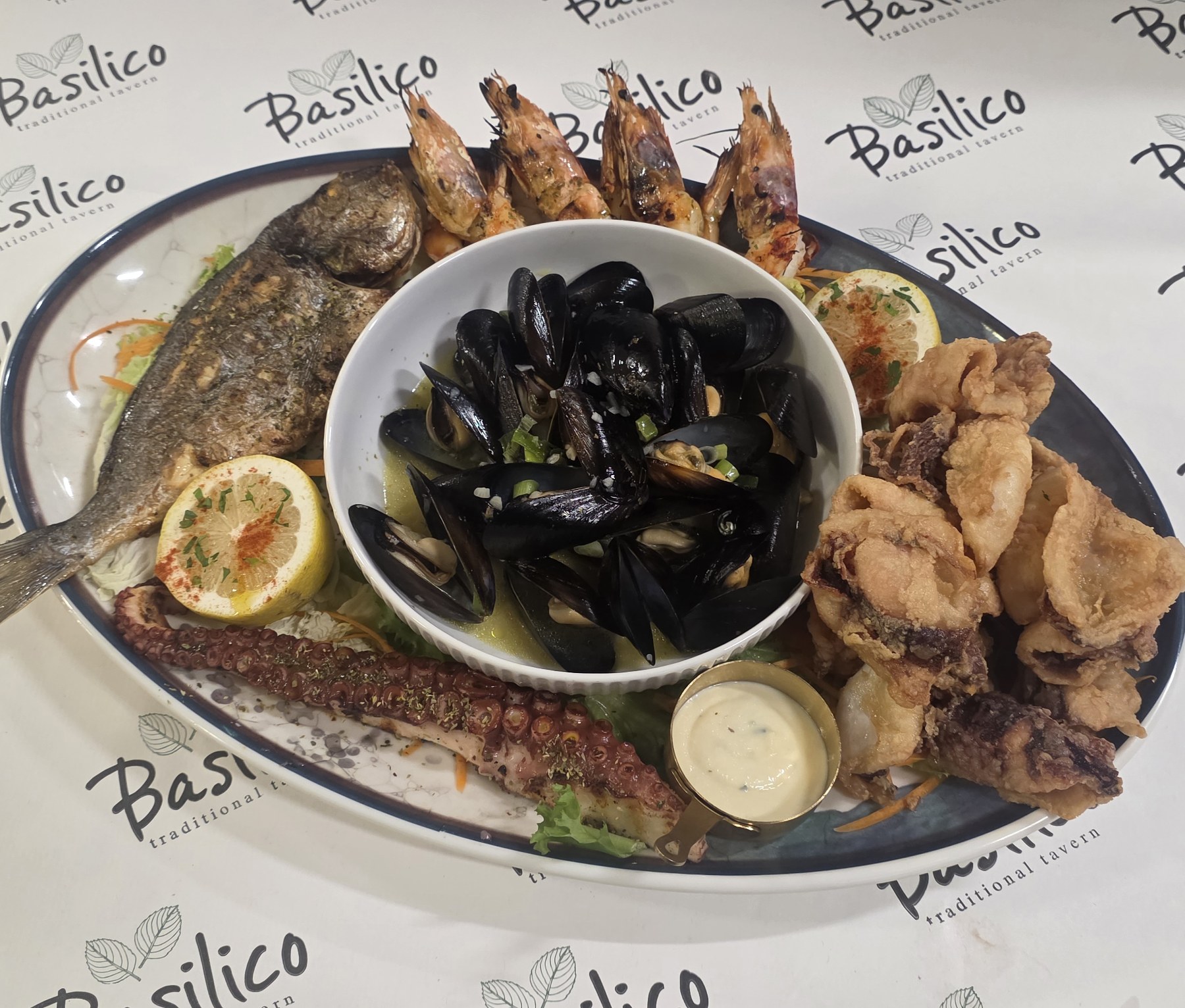 Basilico Seafood Platter